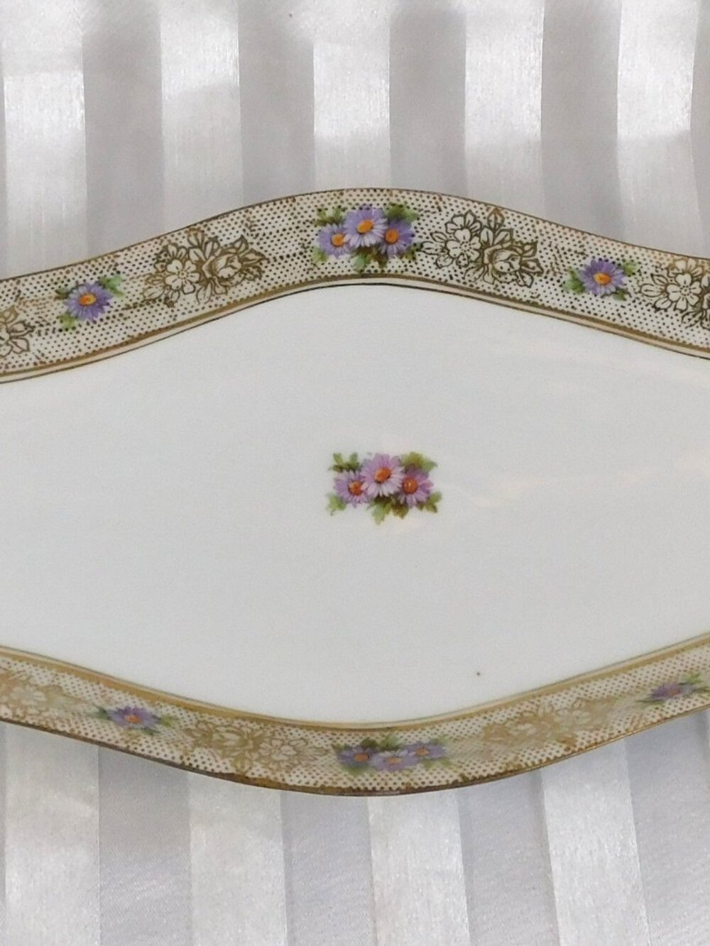 Floral Porcelain Serving Tray # 25928